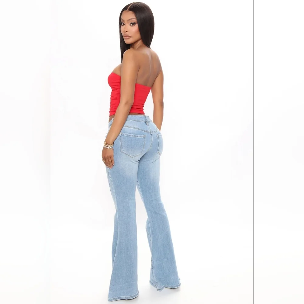 Fashion Nova Red Tube Top - Picture 4 of 8